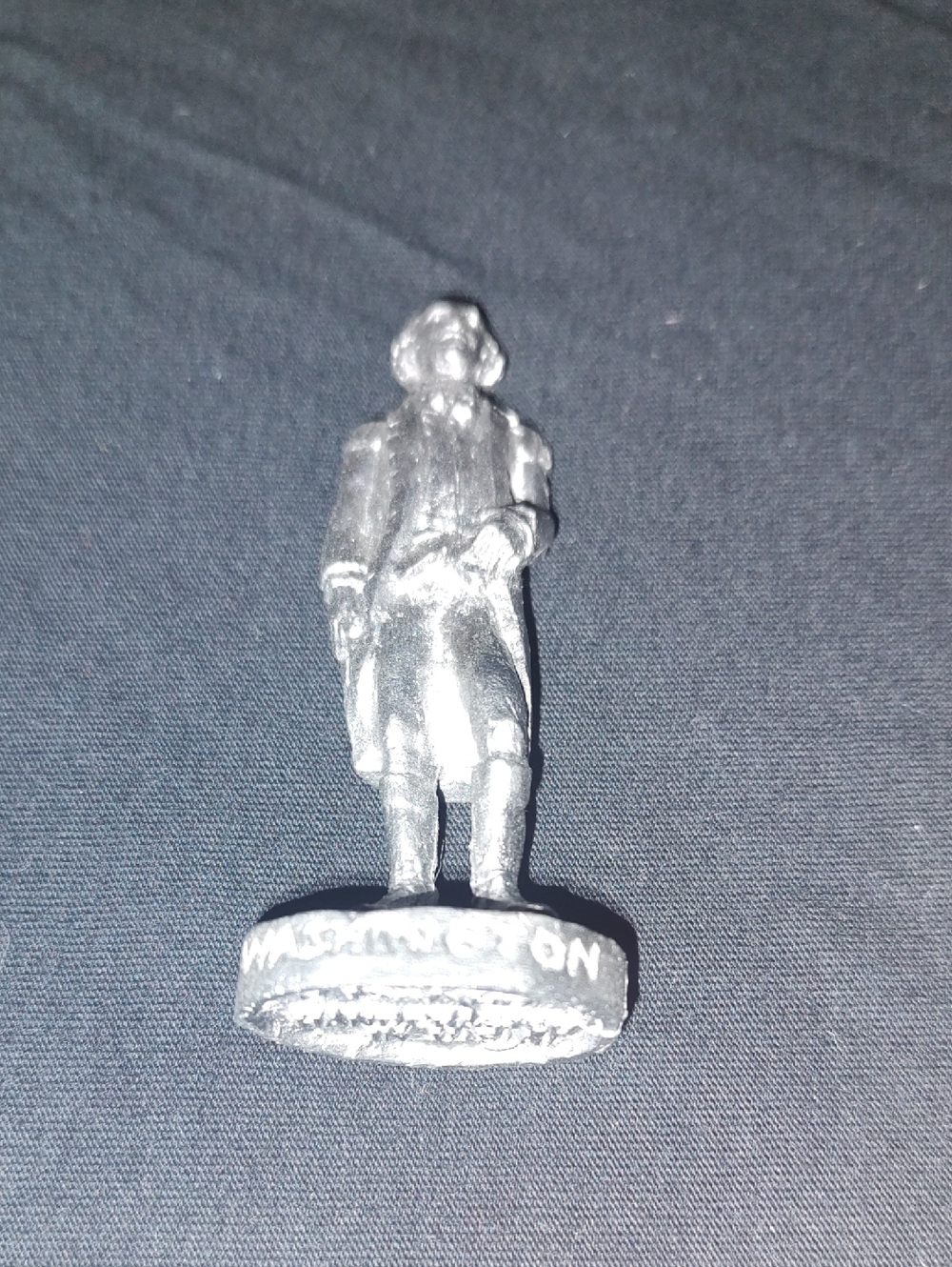 Metal George Washington Figure - Silver